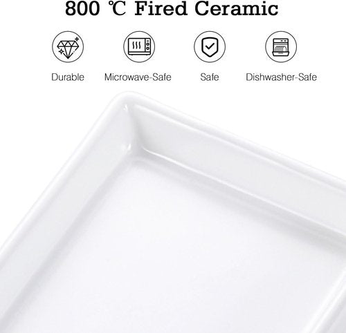Luxspire Bathroom Vanity Tray - Mini Soap Dispenser & Ceramic Perfume Dish | White Trinket Holder