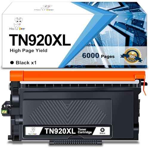 Miss Deer Compatible Toner Cartridge Replacement for Brother TN920XL TN920 TN 920 XL for HL-L6210DW HL-L6210DWT HL-L5210DN HL-L5210DW HL-L5210DWT HL-L5215DW HL-L6310DW MFC-L6810D Printer, 1Pack
