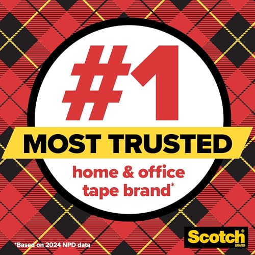 Scotch Transparent Tape 1in Core x 1000in, 3 Rolls (3 Boxes) Clear