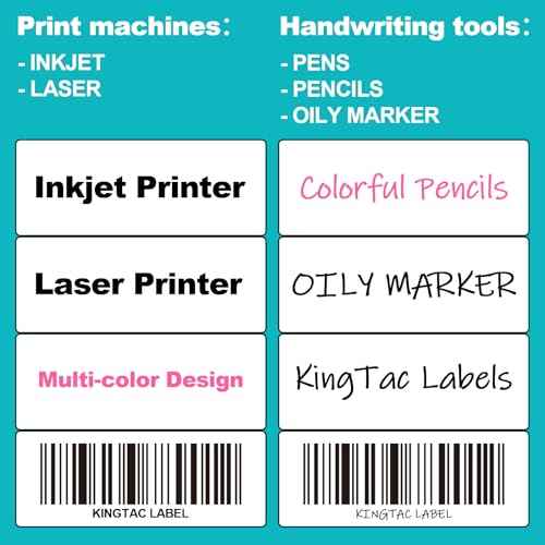 (10 Up 5,000 Pcs) 2"x4" Shipping Address Labels for Laser & Inkjet Printers,500 Sheets Permanent Adhesive 10 per Page Shipping Labels, 1/10 Page Stickers, 10 Labels per Sheet