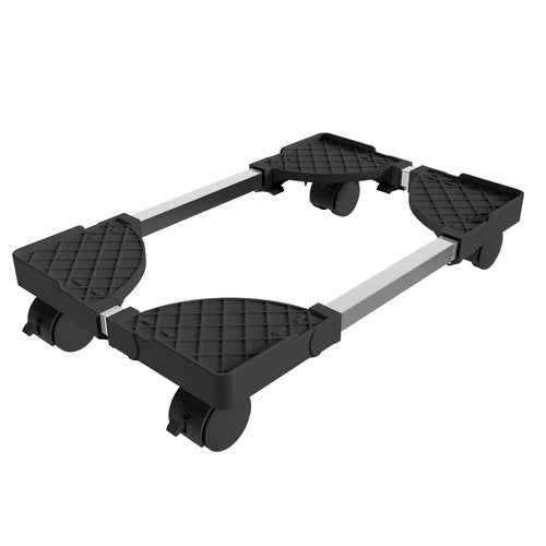 Hovadova Computer Tower Stand, Adjustable Mobile CPU Stand Fits Most PC Tower, Desktop CPU Holder with 4 Rolling Caster Wheels, PC Floor Cart Riser Gaming Desk Accessories
