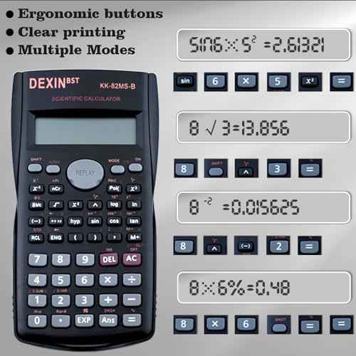 12 Packs Scientific Calculator Bulk, 2-Line Engineering Scientific Calculators Statistical Calculators College Calculator Function Calculator for Student Teacher High School Business Offices