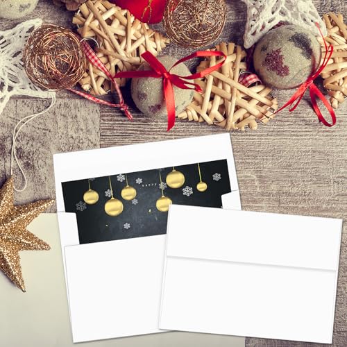 VeriPap White 5x7 Envelopes for Invitations 100 Pack Self-Sealing DIY