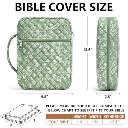 FLOE Floral Bible Cover Case for Women with Study Supplies & Journaling Kit