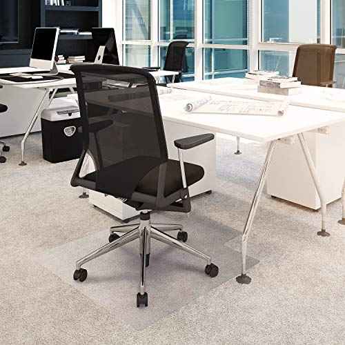 Floortex¢ç Exclusive Vinyl Lipped Chair Mat for Carpets up to 1/4" - 36" x 48", Ships Flat