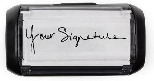 904 Custom Custom Signature Stamp - Personalized Insignia - Self-Inking - Medium, Black