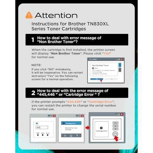 Compatible TN830XL TN830 Toner Cartridges Replacement for Brother TN-830XL TN 830 with DCP-L2640DW MFC-L2820DW HL-L2400D HL-L2460DW HL-L2405W HL-L2465DW HL-L2480DW Printers (2 Pack, Black)