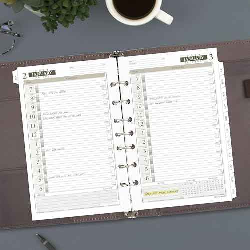 AT-A-GLANCE 2026 Planner, Daily, 5-1/2" x 8-1/2", Desk Size 4, One Page Per Day Refill, Loose-Leaf (481-125-26)