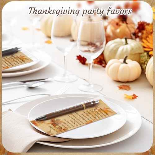 Epakh 50 Sets Thanksgiving Gifts Bulk, Fall Pens with Greeting Cards, Fall Party Favors for Adults, Friendsgiving Party Favors, Thanksgiving Gifts for Coworker, Teacher, Employee, Office Supplies