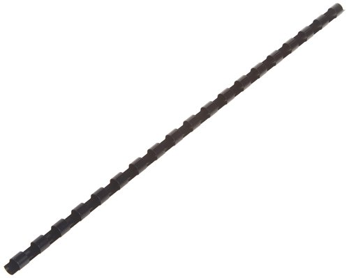 Fellowes Crystals Clear PVC Binding Covers, 8mil Letter, 200 Pack (5204303) & Plastic Combs - Round Back, 1/4 Inch, 100 Pack, Black (52366)