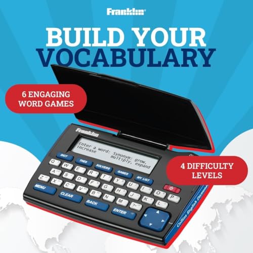 Franklin Collins English Electronic Dictionary with Thesaurus & Word Games - Compact Language Companion