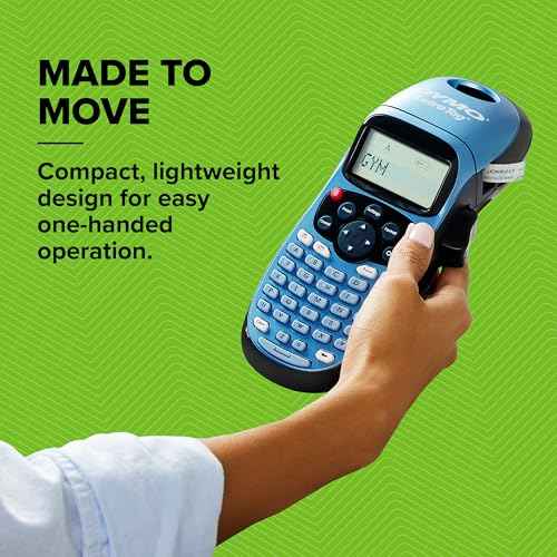 DYMO Label Maker Machine with Tape - 100H LetraTag Handheld, Comes with 3 LT label tapes. Great for Home & Office Organization