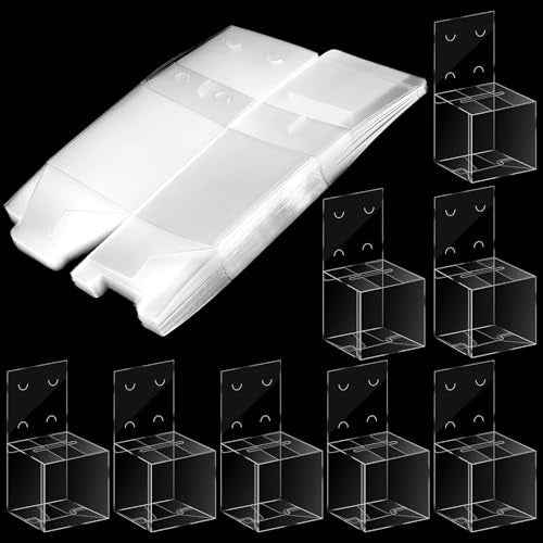 Eersida 30 Pieces Clear Raffle Boxes with Slot 6 x 6 x 6 Inch Plastic Donation Box Voting Suggestion Ballot Containers with Removable Header for Fundraising Collecting Business Card Voting Contest