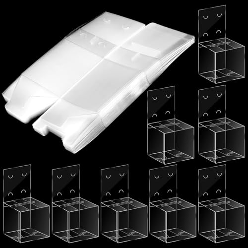 Eersida 30 Pack Clear Raffle Donation Boxes with Slot - Plastic Event Containers