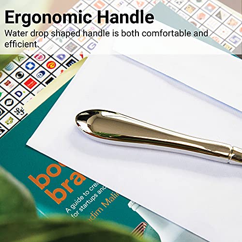 Uncommon Desks Silver Edge Letter Opener Knife - 1 Pack, Safe Envelope Cutter