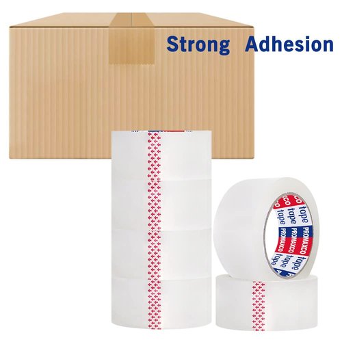 Heavy Duty Packing Tape - Ultra Strong Clear Tape | 6 Rolls, 390 Yards Total, 2.8 Mil Thickness