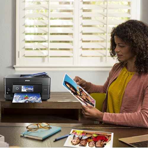 Epson Expression Premium XP-7100 Wireless Color Photo Printer with ADF, Scanner and Copier, Black, Small