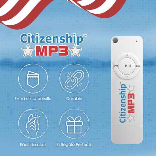 US Citizenship Test Study Guide 2025 Audio. CitizenshipMP3. Ciudadania Americana Spanish and English. USCIS 100 Preguntas y Respuestas Audios en Ingles y Espa?ol. Incluye Reproductor.