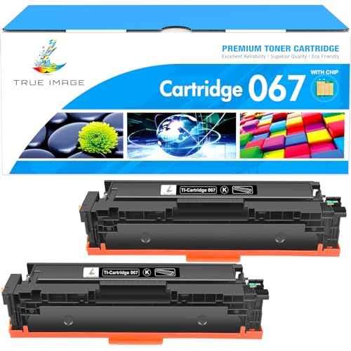 067 067H Black Toner Cartridge 2 Pack MF654CDW Compatible Replacement for Canon 067 Black 067H Color ImageCLASS MF656CDW LBP632CDW MF653Cdw LBP633CDW MF651CW LBP631CW Printer High Yield Ink (2-Pack)