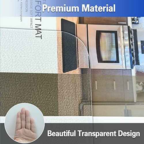 Amyracel Chair Mat for Hardwood Floor, 36¡± x 48¡± Computer Desk Chair Mat, Easy Glide Office Floor Protector Mat for Home Office