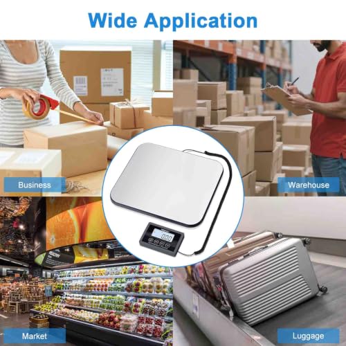 THINKSCALE PS4O Stainless Steel Shipping Scale 440lb/200kg Digital Postal Weighing Machine