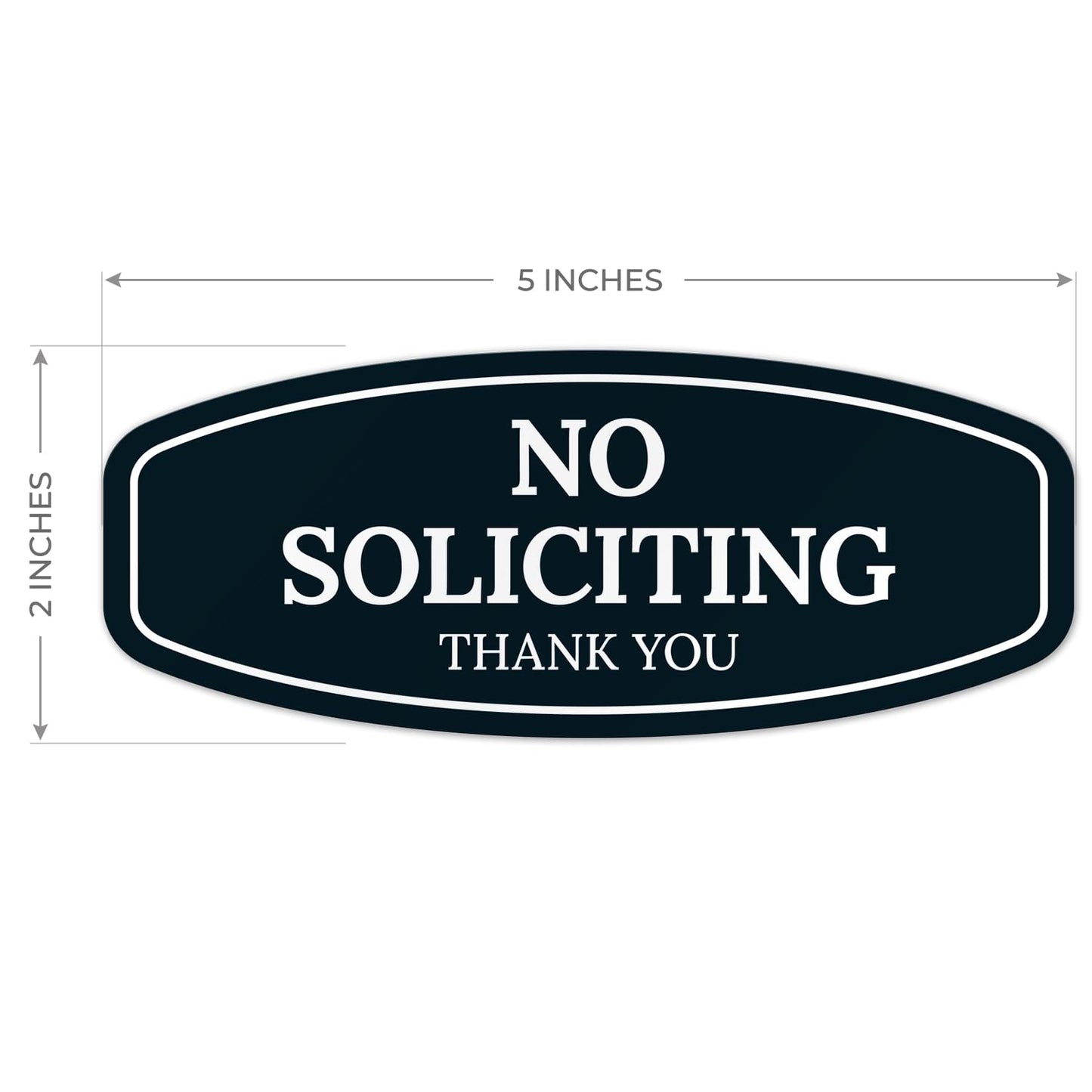 No Soliciting Sign for House Thank You Sign, (SI-1541)