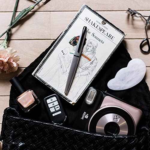 Cross ATX Refillable Rollerball Pen Presented in a Luxury Gift Box - Medium Point, Black Ink, Sandblasted Black