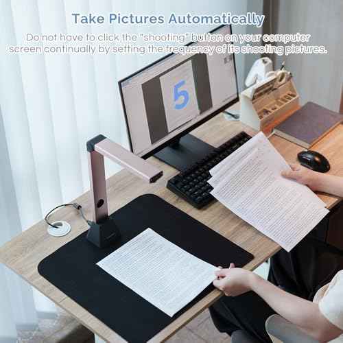 iCODIS Portable Document Scanner: 8MP A3 Size Capture, USB, Windows Compatible
