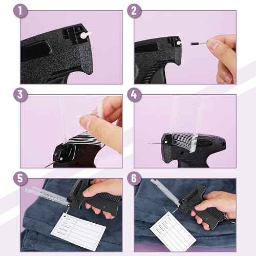 Mr. Pen- Tagging Gun, 5 Needles & 1008 Pcs Barbs Fasteners, Black, Price Tag Gun, Tagging Gun for Clothing, Tag Attacher Guns, Retail Tagging Gun, Hang Tag Gun, Clothes Tagging Gun