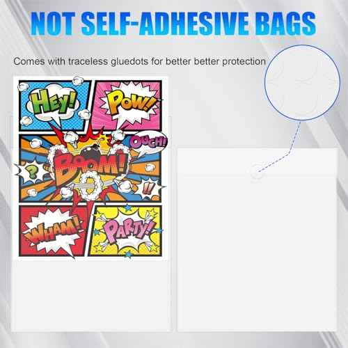 200 PCS Current Size Comic Book Boards, 6.75" x 10.5" Acid-Free Comic Book Backing Boards, Thick and Durable Books Board for Comic Book Storage and Preservation