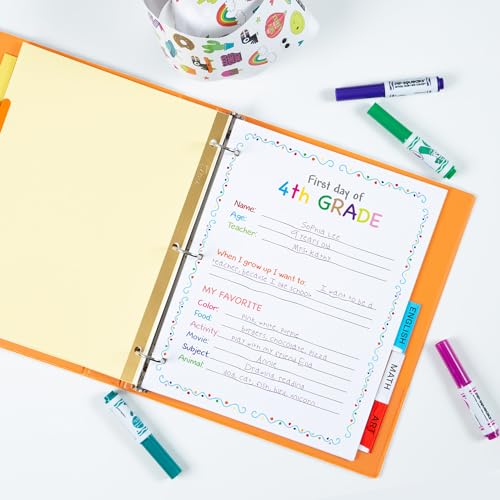 Avery 5-Tab Multicolor Paper Dividers 6-Pack - Insertable Big Tabs for Binders