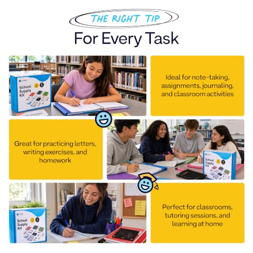 Enday Complete Back to School Supplies Kit for High School & Kids