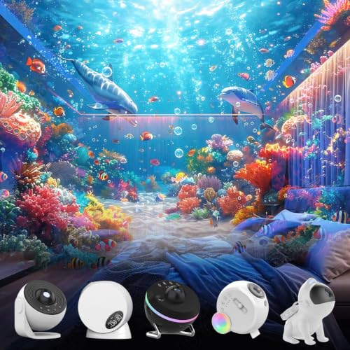 Rusoso Galaxy Projector Pro Disc Set 6-Pack 5K HD Ocean Scene Replacement