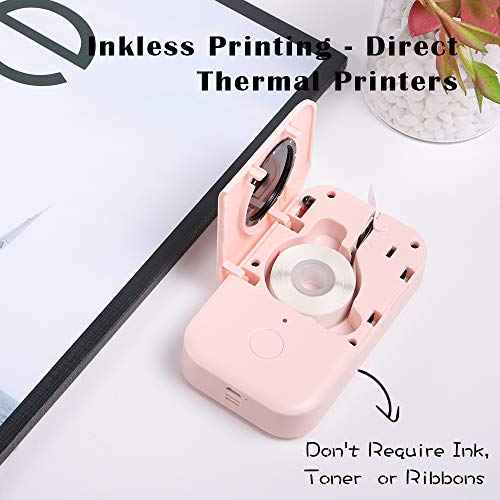 Label Maker, Compact and Portable Bluetooth Label Maker Machine with Tape, Wireless Mini Label Makers with Multiple Templates for Organizing Office Home