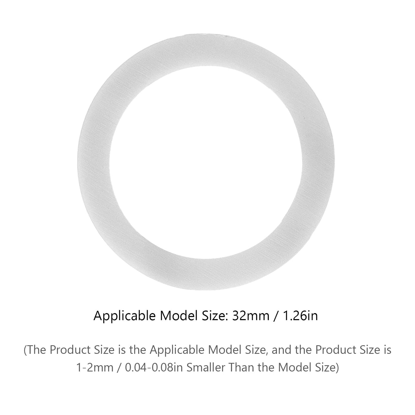 5PCS Badge Gasket, Circle Cutter Button Maker Machine Gasket Badge Machine Gasket Badge Machine Die Matching Replacement Spacer Auxiliary Tool (32MM)