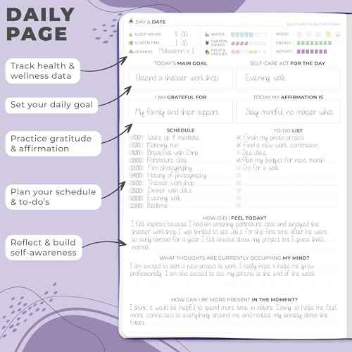 Clever Fox Self-Care Journal PRO ? Wellness & Daily Reflection Notebook ? Mental Health, Meditation & Mood Journal for Women, 7x10¡± (Purple)