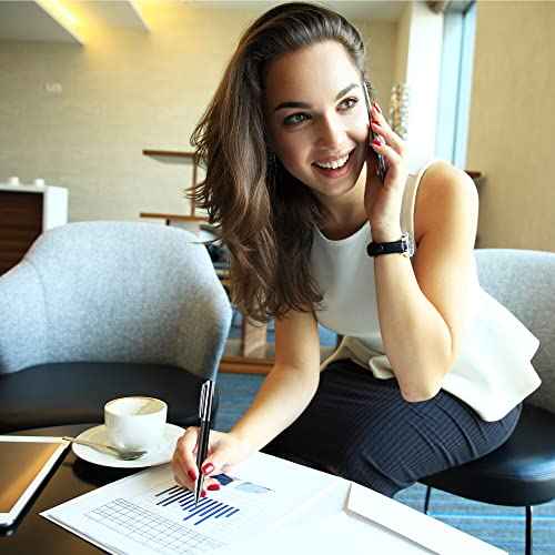 ZenZoi Carbon Fiber Executive Rollerball - Premium Writing Fine Point Gel Ink. Luxury Gift Set for Men or Women. Quality, Refillable, Working, Journaling