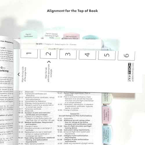 DIY Kit 2026 ASA FAR/AIM Book + 50 Tabs for Private Pilot License - VFR Kit