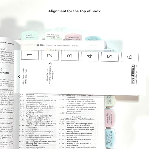 DIY Kit 2026 ASA FAR/AIM Book + 75 Tabs for Certified Flight Instructor - CFI Kit
