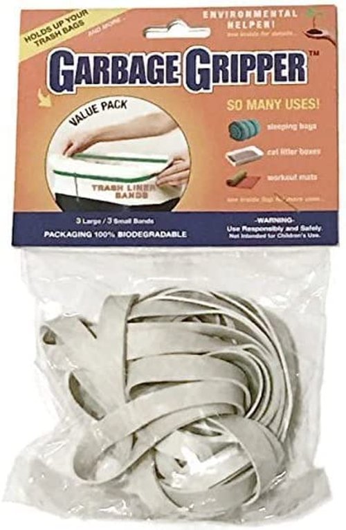 Garbage Gripper Bands (1 Pack of 6 Bands)