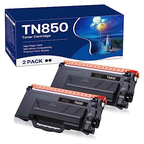 TN850 Toner Cartridges Compatible for Brother TN-880 TN-850 TN-820 TN820 Toner Cartridges High Yield Replacement for HL-L6200DWT L6200DW L5200DW L5100DN MFC-L5800DW L5700DW L6700DW L6800DW 2 Black