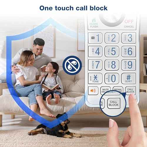 VTech IS8151-5 Super Long Range 5 Handset DECT 6.0 Cordless Phone for Home with Answering Machine, 2300 ft Range, Call Blocking, Bluetooth, Headset Jack, Power Backup, Intercom, Expandable to 12 HS