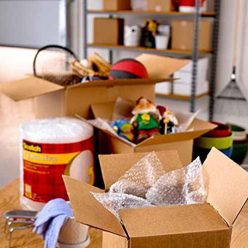 Scotch Box Lock Packaging Tape, 4 Rolls with 4 Refillable Dispensers, 1.88 in x 54.6 yd, Extreme Grip Packing, Shipping and Mailing Tape, Sticks Instantly to Any Box (3950-4RD)