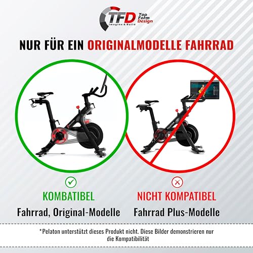 TFD The Tray | Improved Tray for Peloton Bike (orginals) - Work & Ride with Your Phone, Laptop, Book or Tablet (Tray Original, Acrylic Clear)