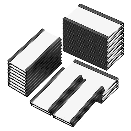 Magentic Label Holders 3x6 Inch, Magnetic Labels for Shelving£¬Magnetic Data Card Holders File Cabinet Labels,Pack of 30