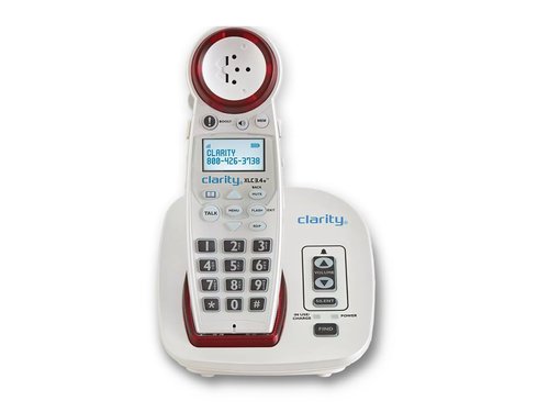 Ooma Telo Cordless Phone Service Bundle - Clarity XLC3.4+ | 24/7 Concierge, Call Blocking, Address-Based 911