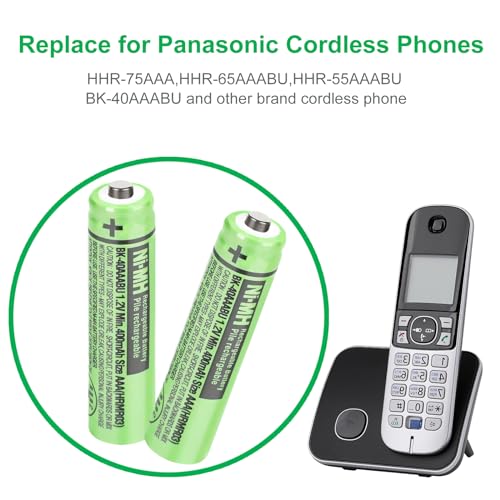 OSIM 4Pack AAA Rechargeable Batteries 400mAh NiMH for Panasonic Phones & Electronics - Variation: 400-4PCS