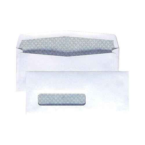 Staples 918179 Left Window Security-Tint Gummed Check-Size #8-5/8 Envelopes 500/Box