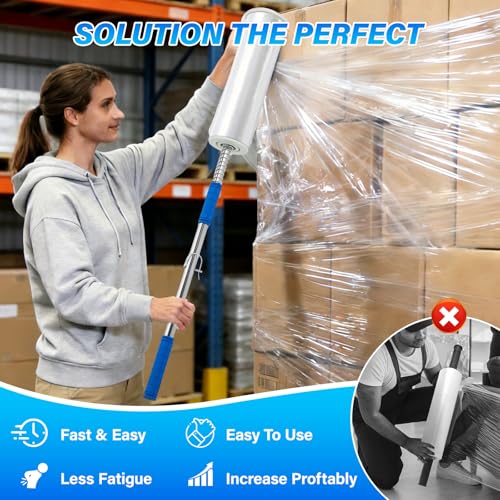 48 Inch Long Handle Stretch Wrap Dispenser Tool