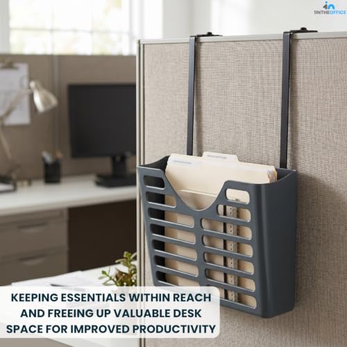 Adjustable Cubicle Hangers Set of 4 - Office Wall Mounts for Whiteboards & Files